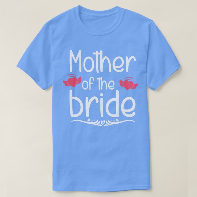 Camiseta Mulher Mãe Do Casamento De Noiva Bridal Apenas Mar (Frente do Design)