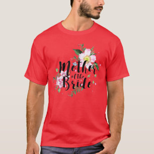 Camiseta Mulher Mãe do Partido Noiva Floral Bridal