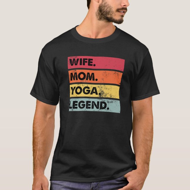 Camiseta Mulher Mãe Lenda Yoga Meditação de Yoga Mulheres E (Frente)
