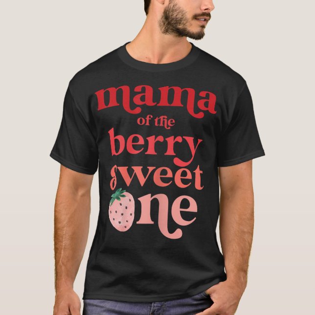 Camiseta Mulher Mama do Berry Sweet One Strawberry Firs (Frente)