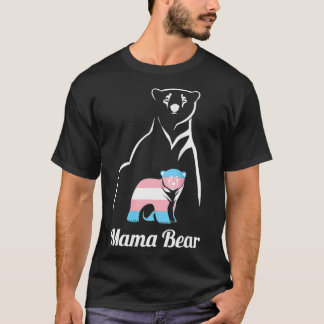 Camiseta Mulher: Mama Ursa LGBTQ Transgênero Criança Transg