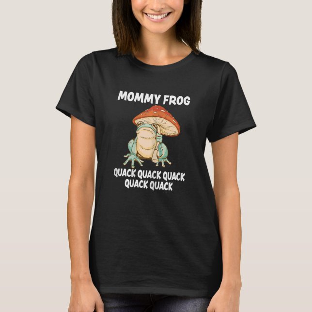 Camiseta Mulher Mamãe Animal Pun Amor Toad Anfíbio (Frente)
