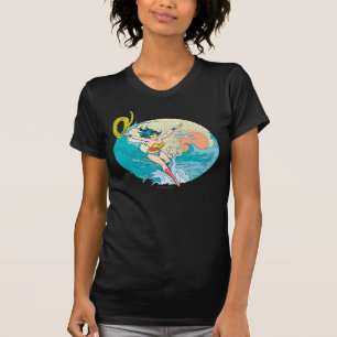 Camiseta Mulher Maravilha Céu do Oceano