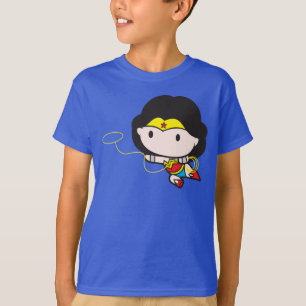 Camiseta Mulher Maravilha De Chibi De Dois Lados