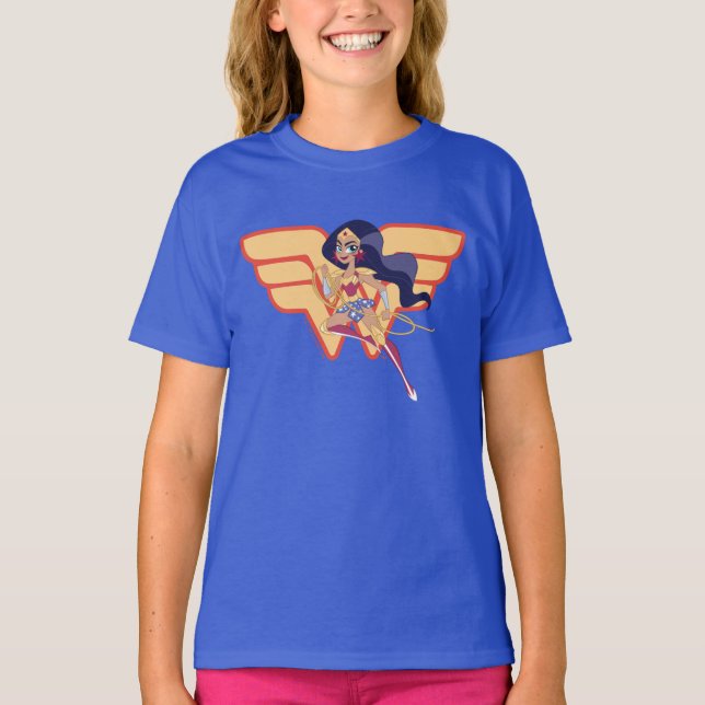 Camiseta Mulher Maravilha do DC Super Hero Girls (Frente)
