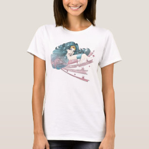 Camiseta Mulher Maravilha Dolphin e Stripes