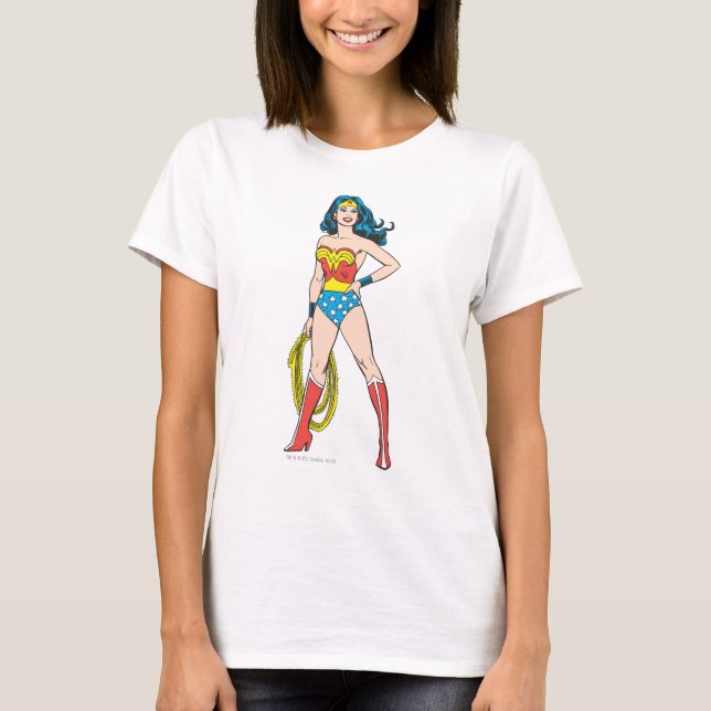 Camiseta Mulher Maravilha em pé (Frente)