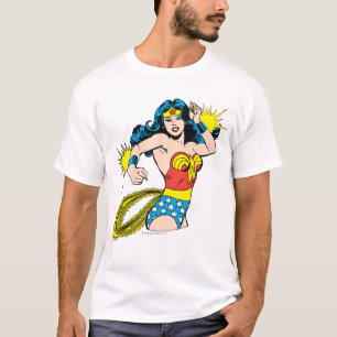 Camiseta Mulher Maravilha Gire com Flores