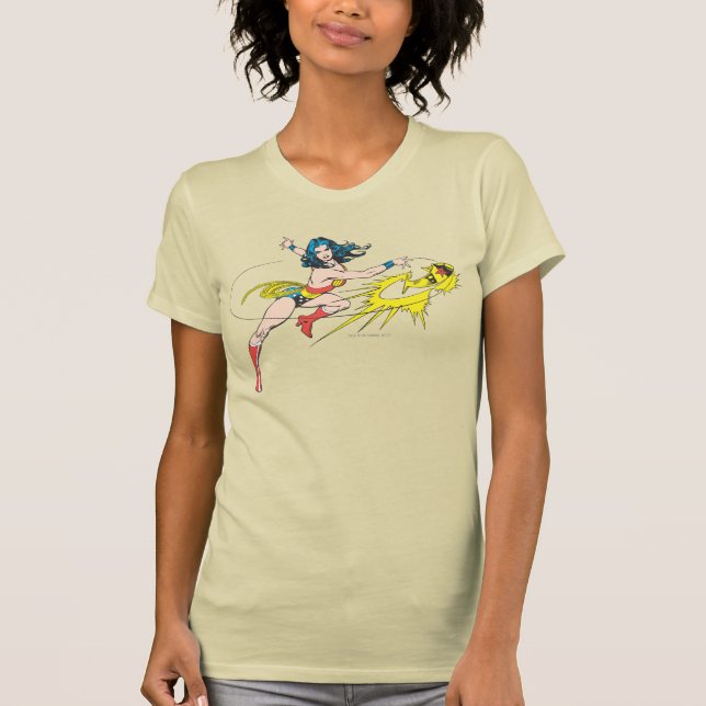 Camiseta Mulher Maravilha Joga Coroa (Frente)