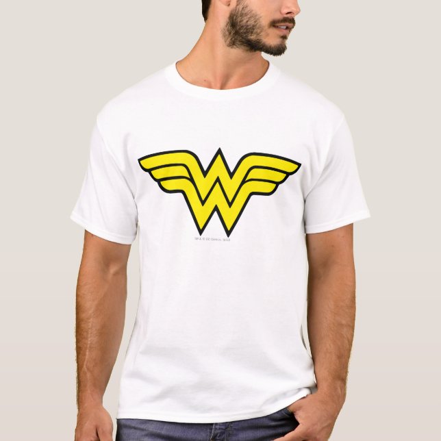 Camiseta Mulher Maravilha | Logotipo clássico (Frente)