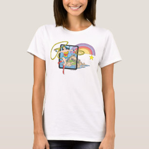 Camiseta Mulher Maravilha Rainbow