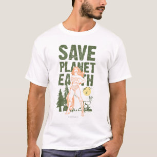 Camiseta Mulher Maravilha Salva Planeta Terra