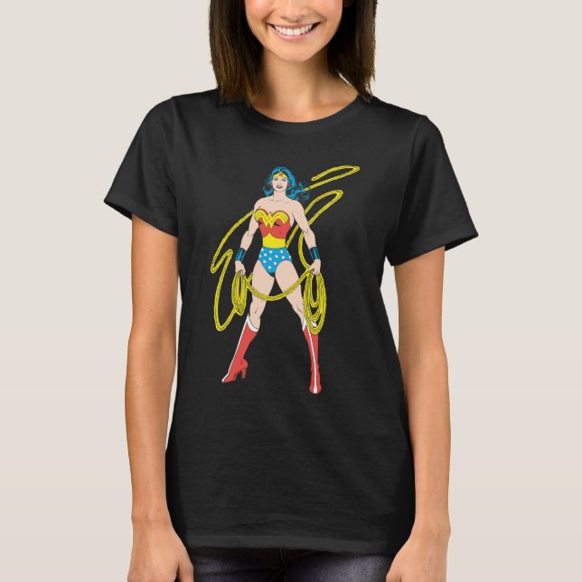 Camiseta Mulher Maravilha segura Laço 5 (Frente)