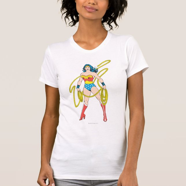 Camiseta Mulher Maravilha segura Laço 5 (Frente)