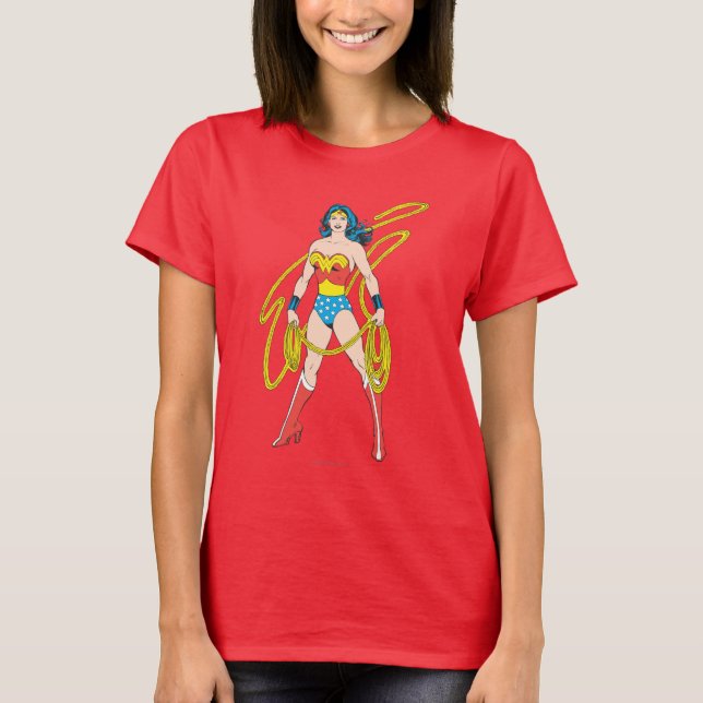 Camiseta Mulher Maravilha segura Laço 5 (Frente)