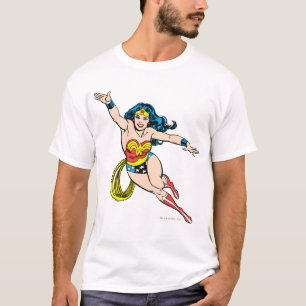 Camiseta Mulher Maravilha Voando para a Frente