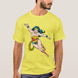 Camiseta Mulher Maravilha Voando para a Frente