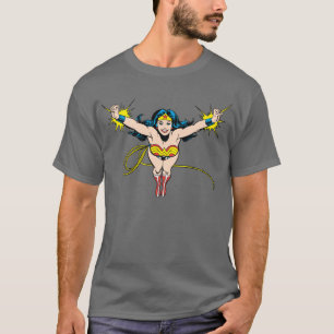 Camiseta Mulher Maravilha Voando para a Frente