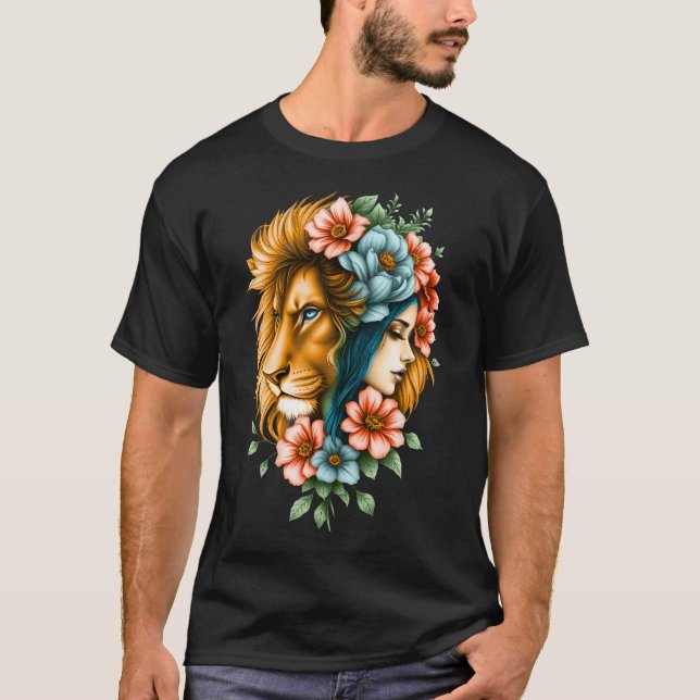 Camiseta Mulher maravilhosa cujo cabelo longo e fluido (Frente)