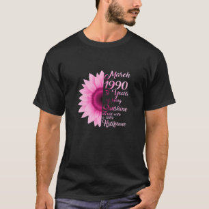 Camiseta Mulher Marchando Garota 1990 T 31 Anos 31 St Birth