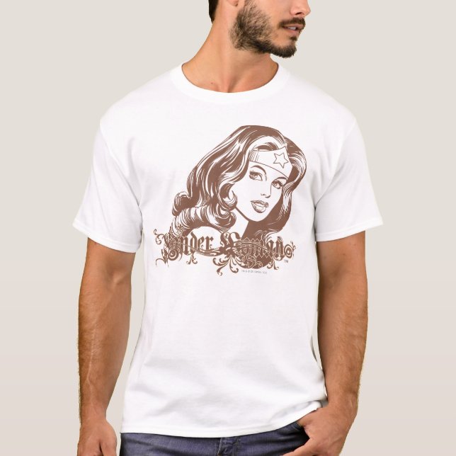 Camiseta Mulher Marrom (Frente)