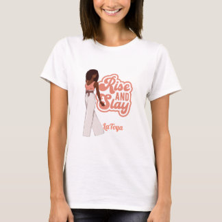 Camiseta Mulher Melanin Personalizada Rise and Slay