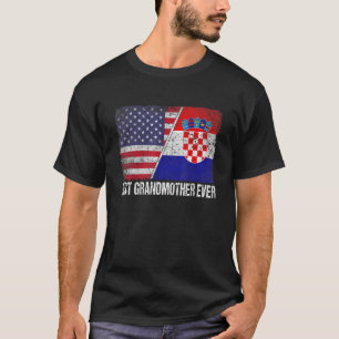 Camiseta Mulher: Melhor Avó Ever Croácia Flag Patrioti