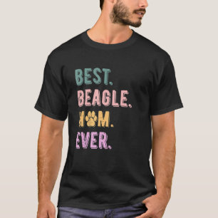 Camiseta Mulher Melhor Beagle Mãe Cachorro Beagle Mãe Vinta