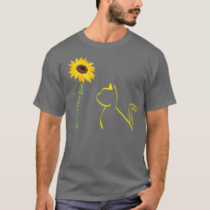 Camiseta Mulher Melhor Gato Mãe Alguma Vez Ramo Floral C
