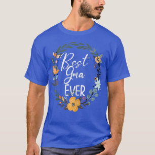 Camiseta Mulher Melhor Gma Alguma Vez Decoração Floral Vovó