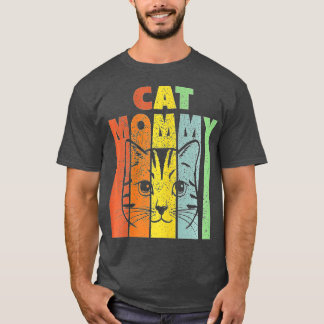 Camiseta Mulher Melhor Mamãe Gato Mamãe Gatinho Gato Gato G