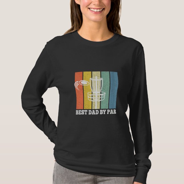 Camiseta Mulher: Melhor Pai Do Par Disco Golf Frisbee Golf  (Frente)