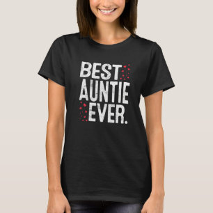 Camiseta Mulher Melhor Tia Alguma Vez Tia Cuta Lover Valent