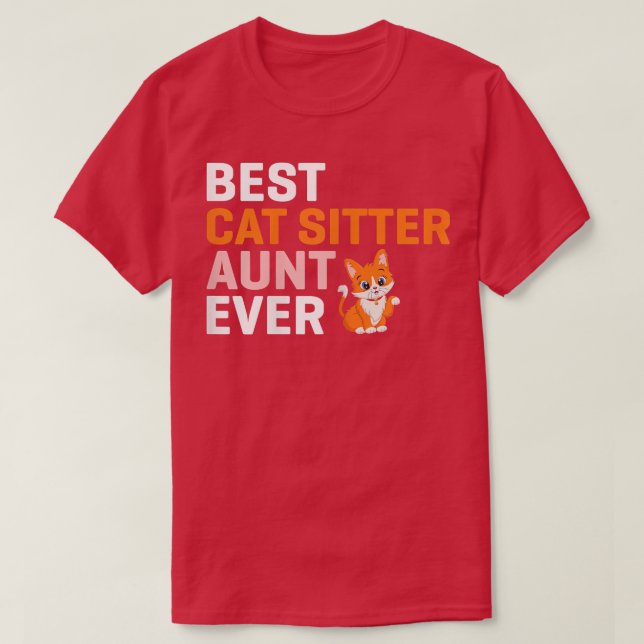 Camiseta Mulher: Melhor Tia De Gato (Frente do Design)