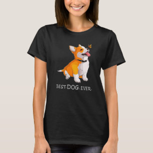 Camiseta Mulher Menina Cachorro Corgi Galês Bonito Gráfico