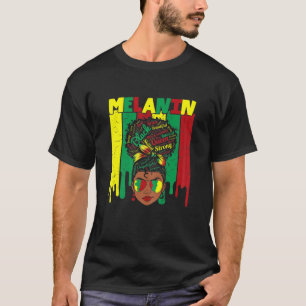 Camiseta Mulher Mensageira Negra Negra Negra Negra Menina J