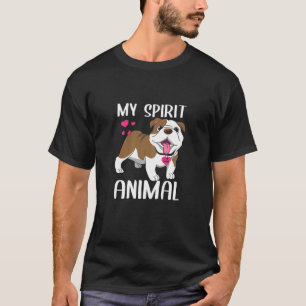 Camiseta Mulher Meu Cachorro De Animais Espírito Eu Amo Ma