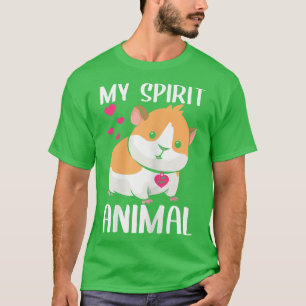 Camiseta Mulher Meu Espírito Guiné Animal Eu Amo Mamãe Neck