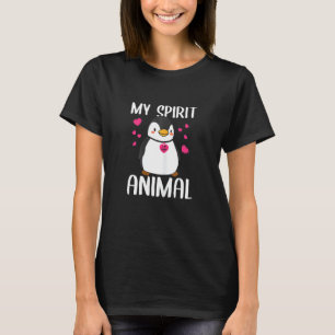 Camiseta Mulher Meu Pinguim Espírito Animal Eu Amo Mamãe Ne