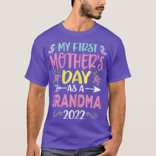 Camiseta Mulher Meu Primeiro Dia de as mães Como Uma Vovó 2