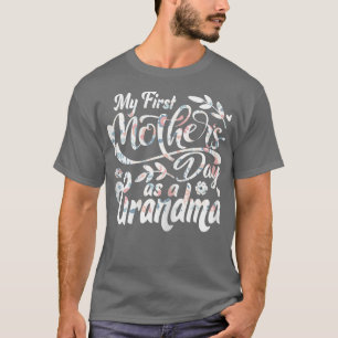 Camiseta Mulher Meu Primeiro Dia de as mães Como Vovó Prime