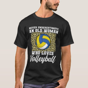 Camiseta mulher mimada que ama vôlei