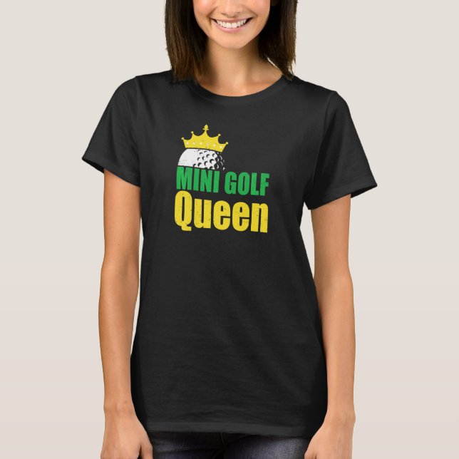Camiseta Mulher Mini Golfe Rainha Golfe Golfe Golfe Ba (Frente)