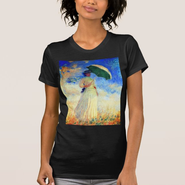 Camiseta Mulher Monet com Parasol à Direita (Frente)