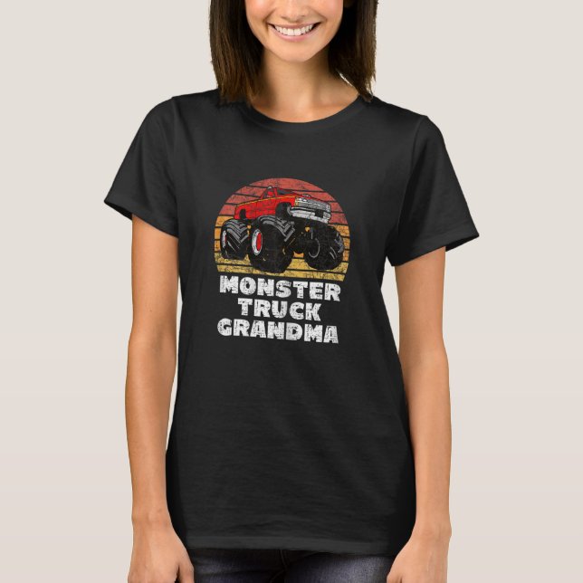 Camiseta Mulher Monstro Vovó De Caminhão Para Dia de as mãe (Frente)