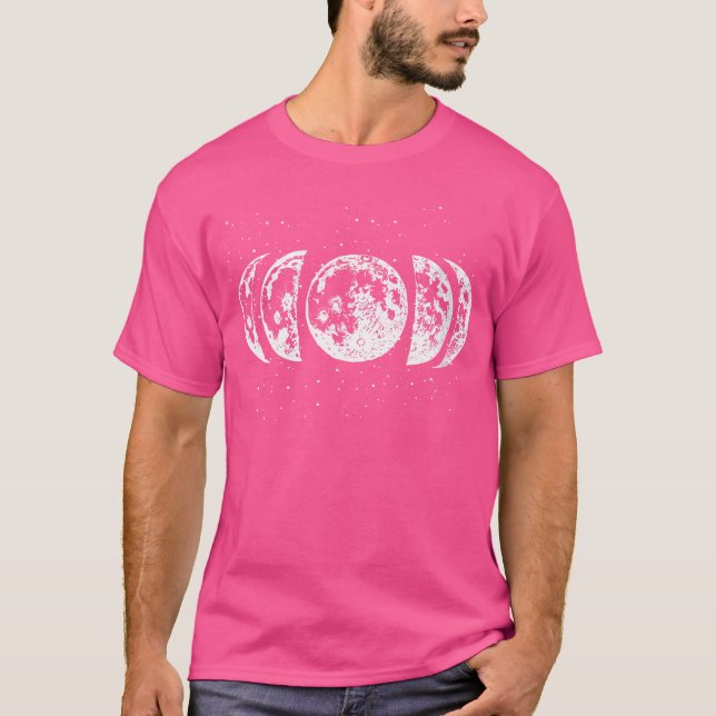 Camiseta Mulher Moon Phases Astronomia (Frente)