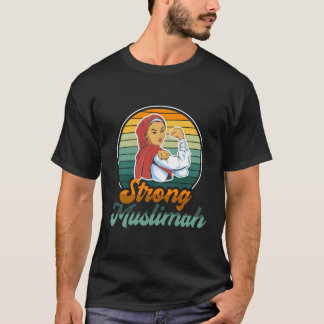 Camiseta Mulher muçulmana muçulmana religiosa islâmica fort