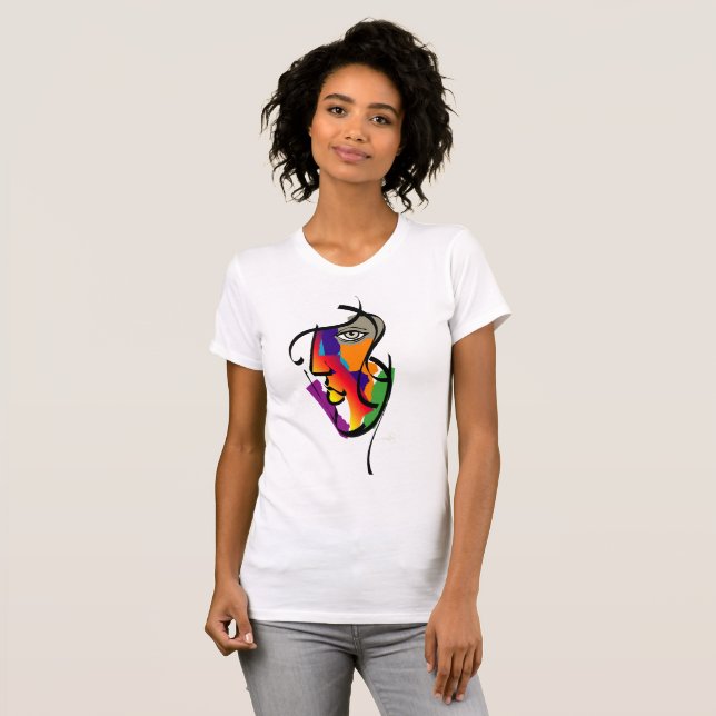 Camiseta Mulher multicultural (Frente Completa)