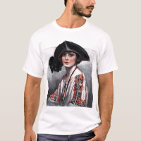 Mulher na blusa bordada