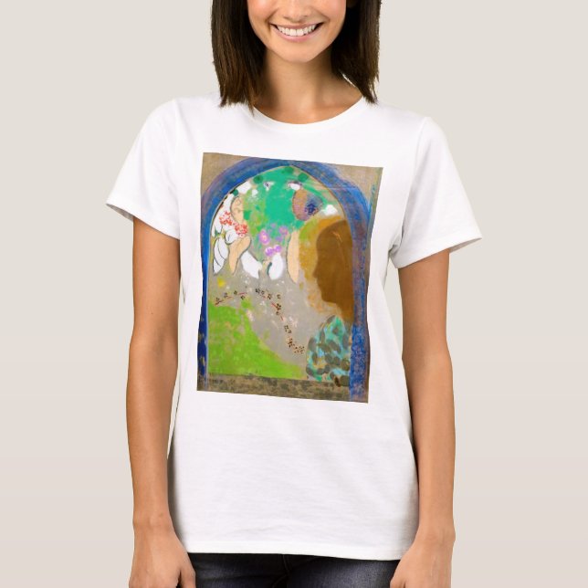 Camiseta Mulher na janela, Redon (Frente)